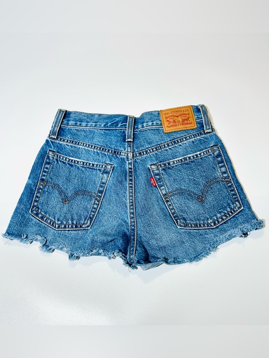 Levi's Pants - Levi's Classic High Rise  buttonfly jean shorts distressed women size 24